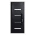PUERTA SEMI BLINDADA CON BARRAL NEGRA 40 KG - IZQUIERDA PUERTA SEMI BLINDADA CON BARRAL NEGRA 40 KG - IZQUIERDA