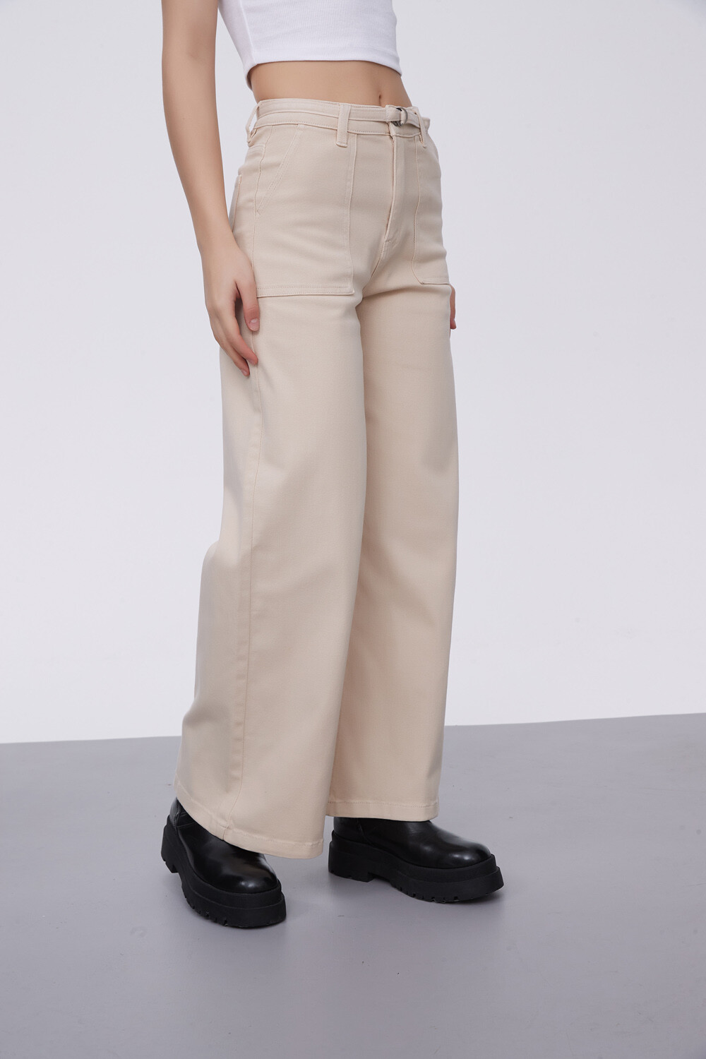 Pantalon Spitz Beige Claro