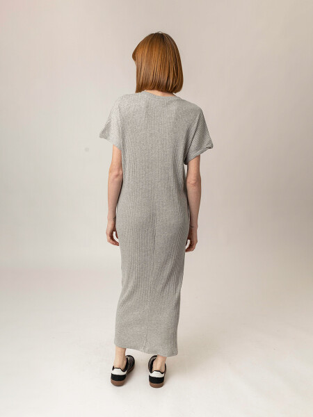 VESTIDO BELFO GRIS CLARO