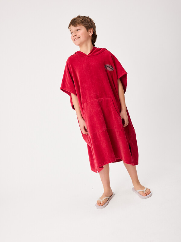 PONCHO MELODIA TEEN RUSTY Rojo