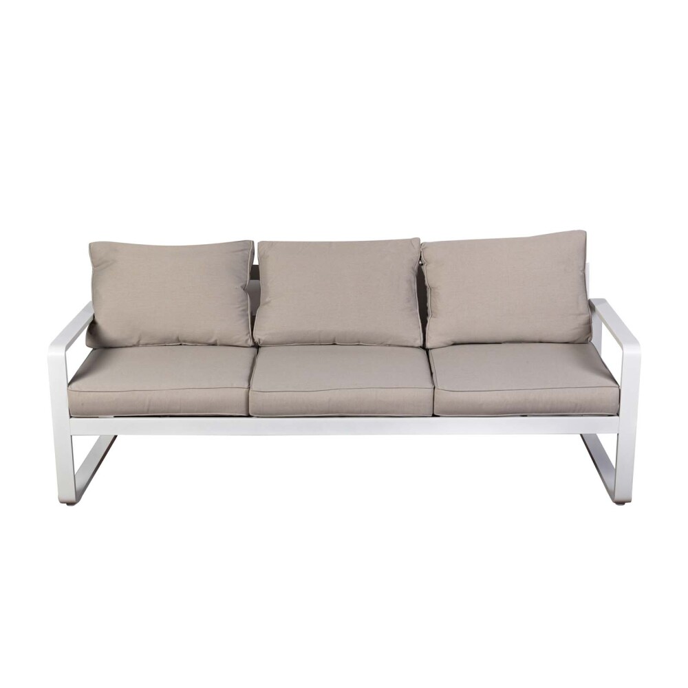 SET COMEDOR ALUMINIO NATURAL-BEIGE CALI