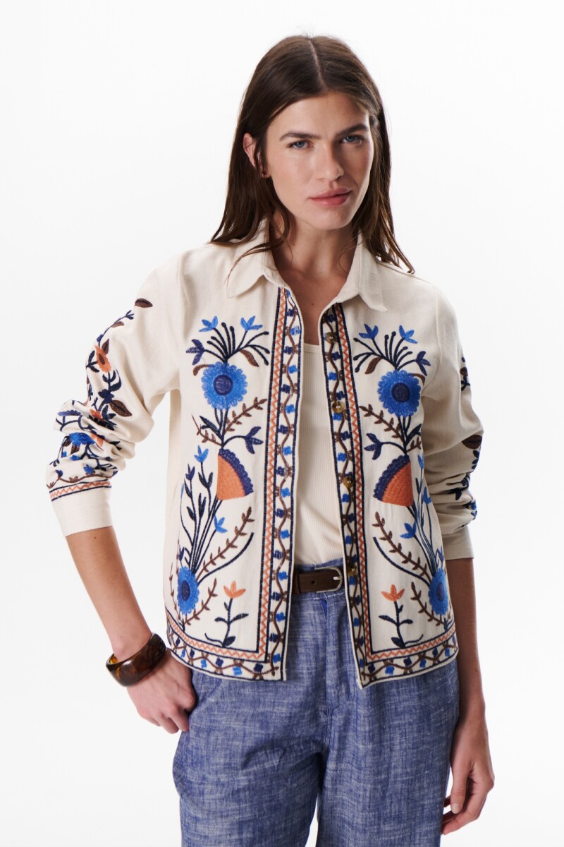 CHAQUETA MARGA AZUL