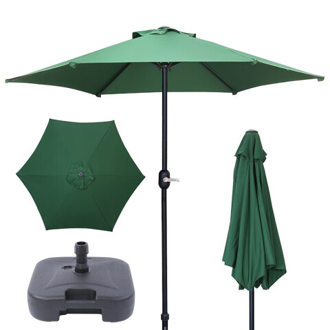 Combo Sombrilla Reforzada Verde + Base Rellenable Imback Combo Sombrilla Reforzada Verde + Base Rellenable Imback