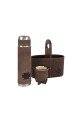 Set matero para auto en cuero Marron chocolate