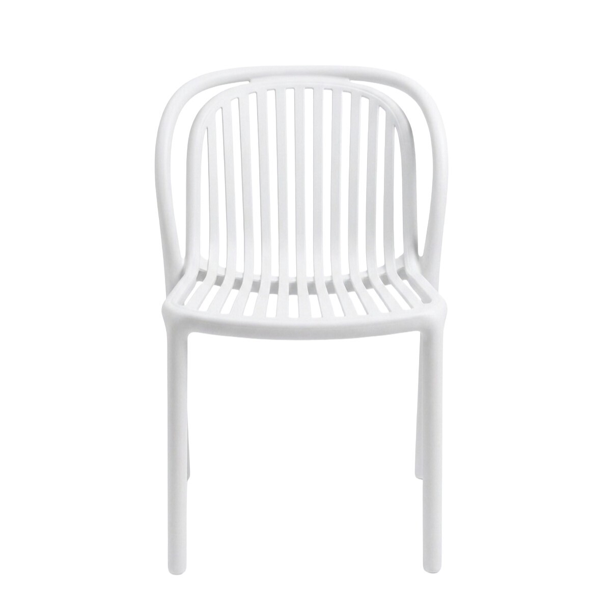 SILLA PLAST REJILLA BLANCO P/JARDIN 