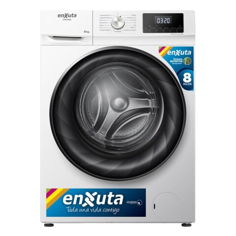 Lavarropa Automático Inverter Carga Frontal 8 kg - Blanco - China - Enxuta - LENX1685 Lavarropa Automático Inverter Carga Frontal 8 kg - Blanco - China - Enxuta - LENX1685