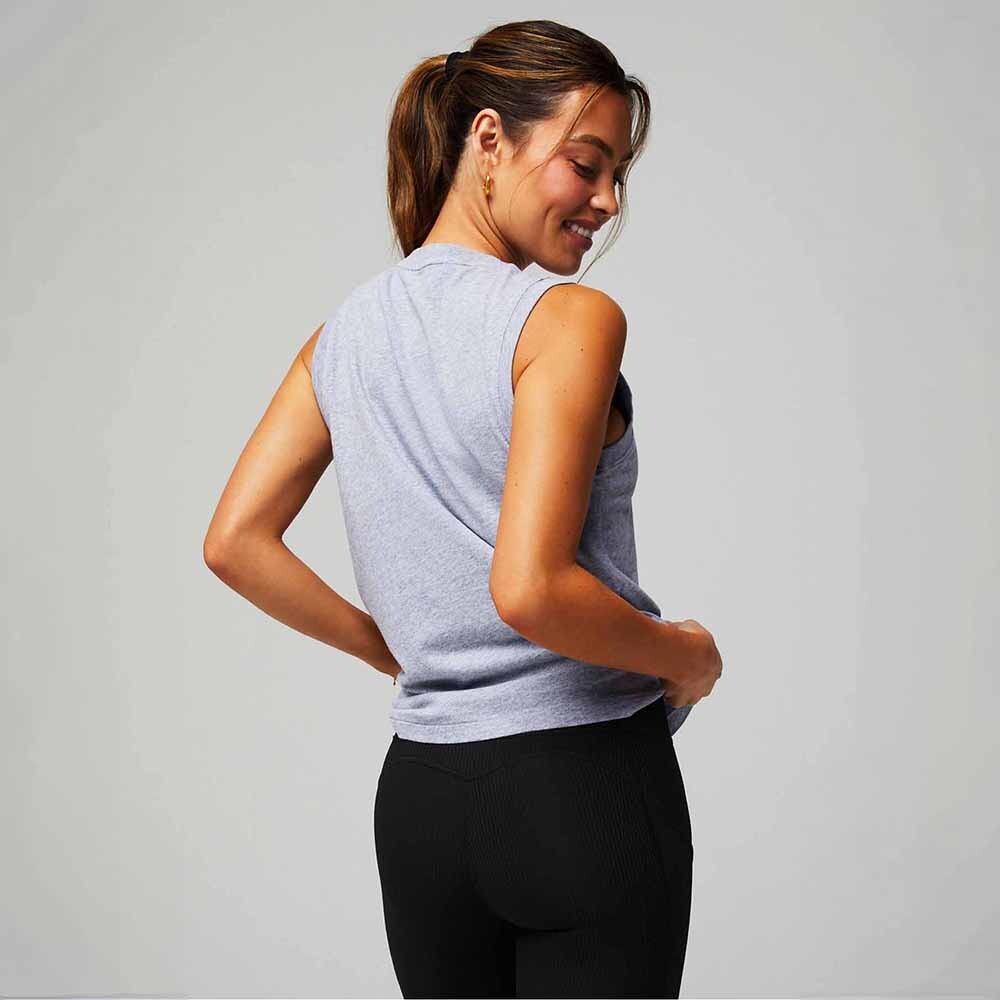 Polo Training 100% Cotton Tank Mujer Classic Grey Heather