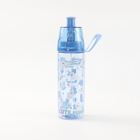 BOTELLA DE AGUA DE PLÁSTICO PARA NIÑOS PUPPY DUODUO (500 ML – AZUL) BOTELLA DE AGUA DE PLÁSTICO PARA NIÑOS PUPPY DUODUO (500 ML – AZUL)