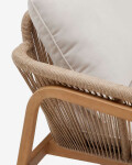 Set Vellana sofá 3 plazas, 2 sillones y mesa centro madera maciza acacia FSC 100% cuerda b Set Vellana sofá 3 plazas, 2 sillones y mesa centro madera maciza acacia FSC 100% cuerda b