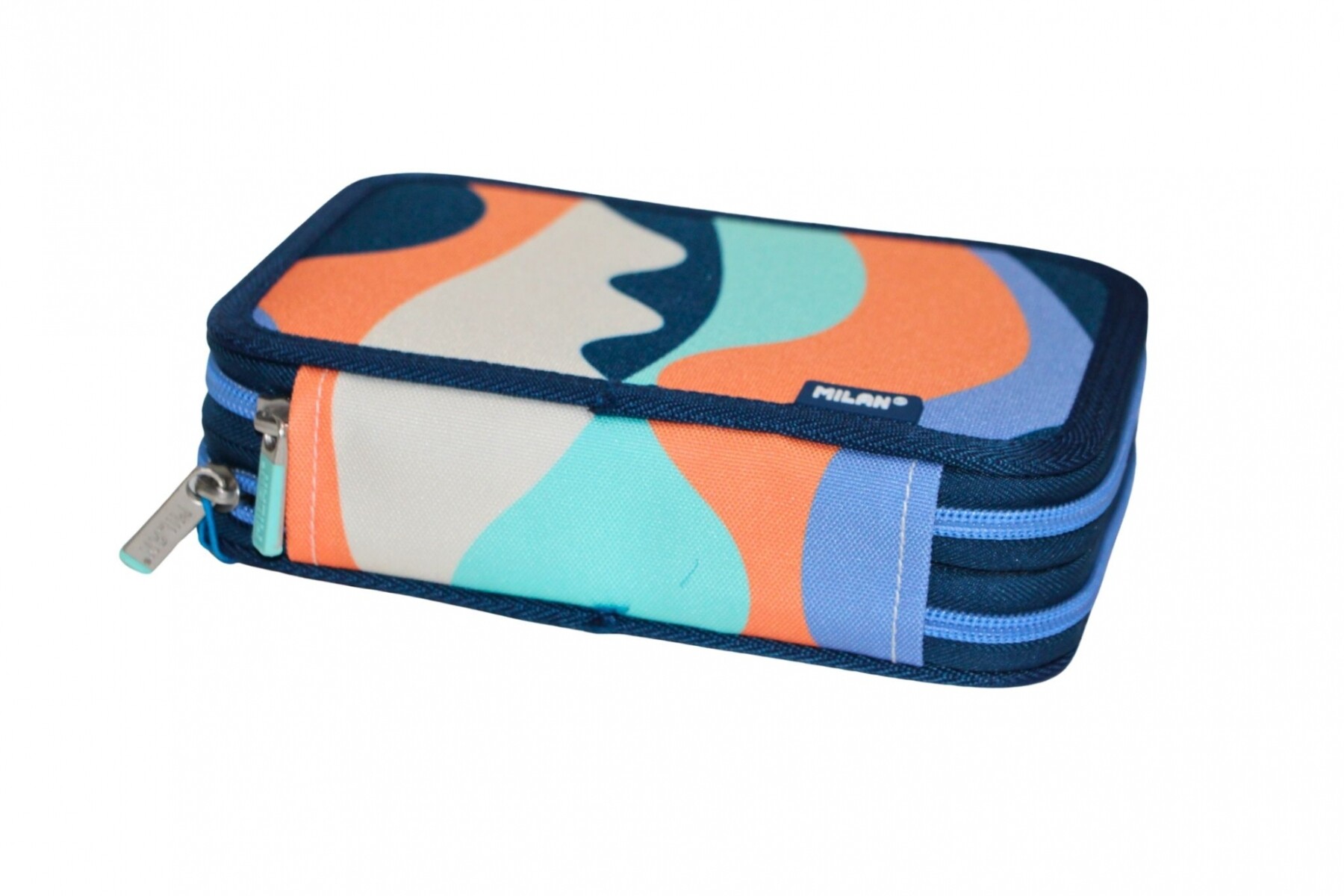 CARTUCHERA MILAN 2 PISOS COMPLETA DE UTILES THE FUN 