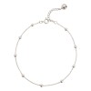 Tobillera Bolas-Plata 925-Sin Piedra-TO3001 sinpiedra