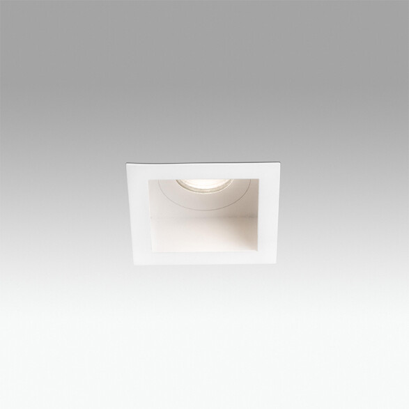 Downlight cuadrado blanco IP44 s/zoc 78mm FA2166