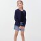 CARDIGAN FEM AZUL OSCURO