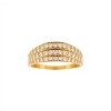 Anillo Tiara-Oro bajo-Piedras zirconias-AN8020 conpiedra