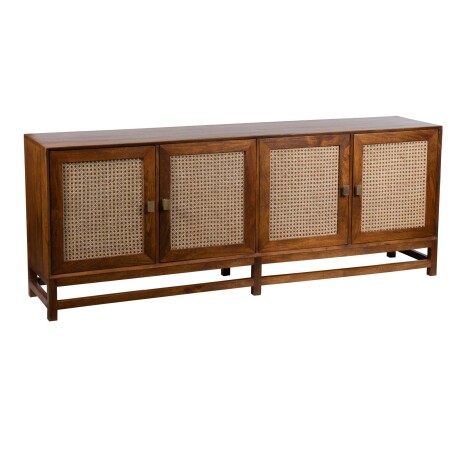 APARADOR MADERA NATURAL-BEIGE CANE