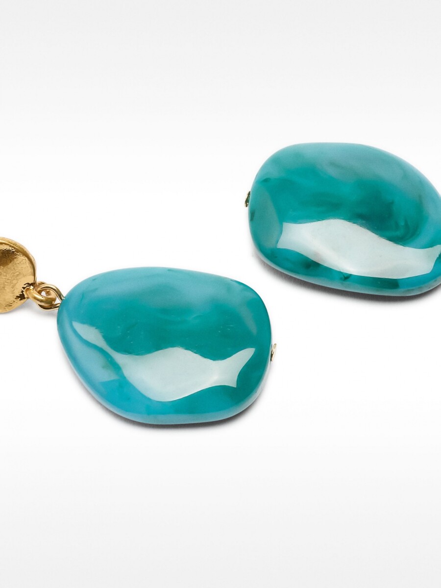 Pendientes Efecto Piedra verde