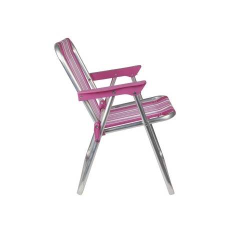 Silla alta infantil MOR de aluminio a rayas Rosado