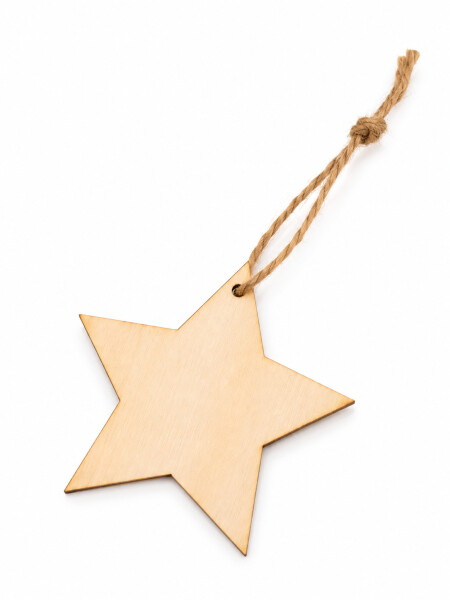 ADORNO COLGANTE ESTRELLA SET 10 PCS BEIGE