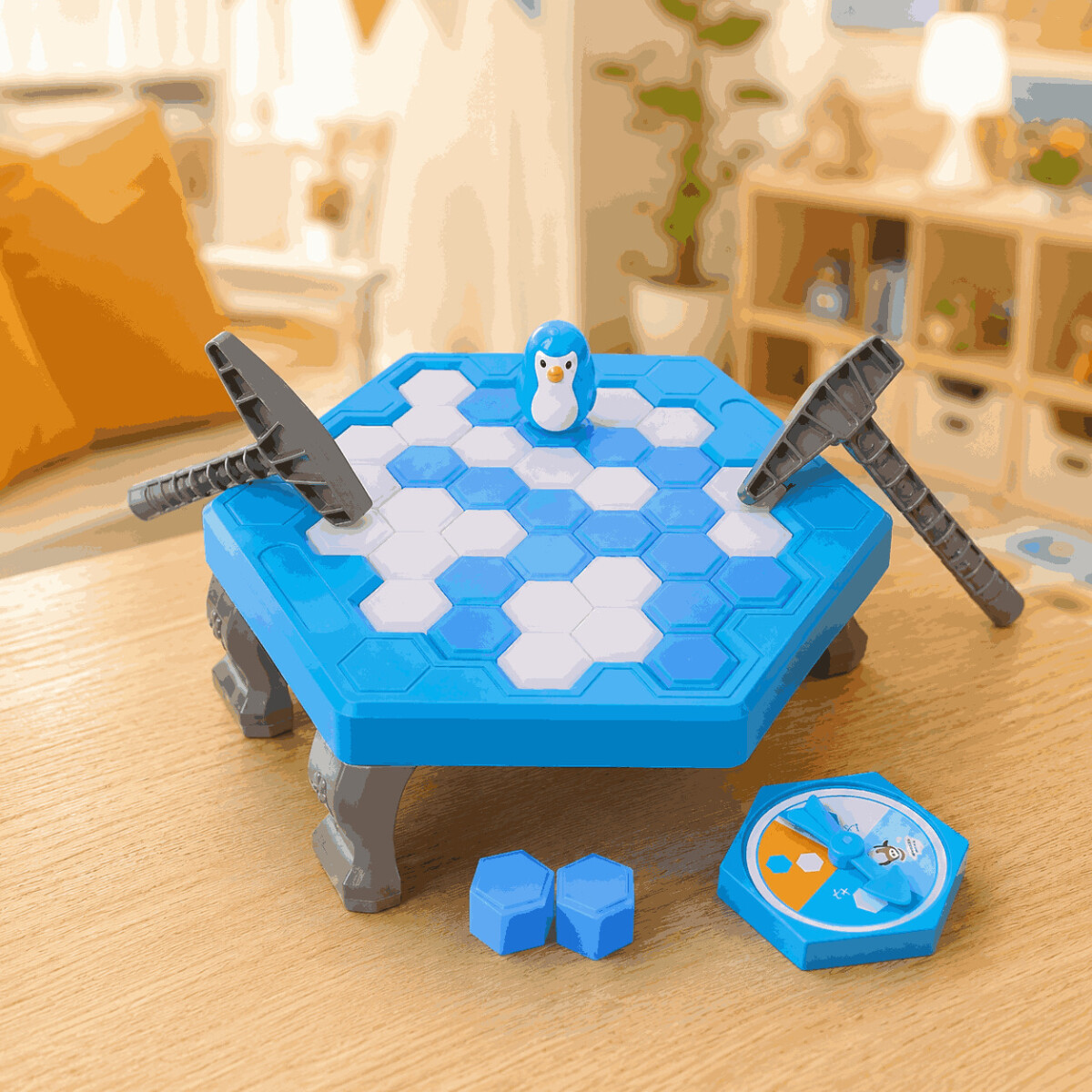 Juego No Caiga el Pingüino 47 Piezas con 2 Martillos - AZUL 