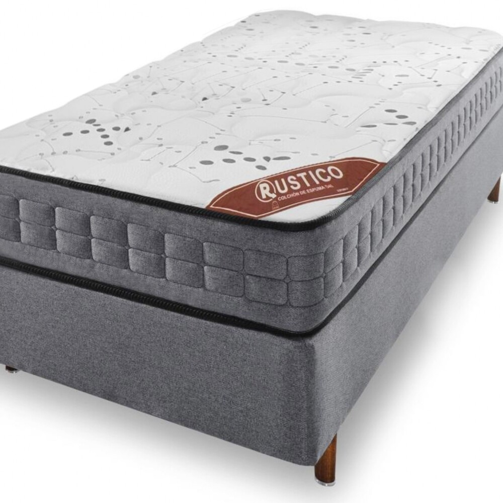 Sommier 1 Plaza Espuma D45 110 Kg - Rustico Sommier 1 Plaza Espuma D45 110 Kg - Rustico