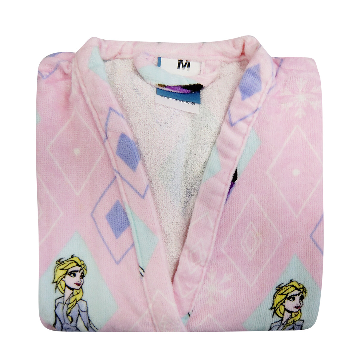 Bata de Baño Infantil Velour Frozen Talle P al G - ROSA 