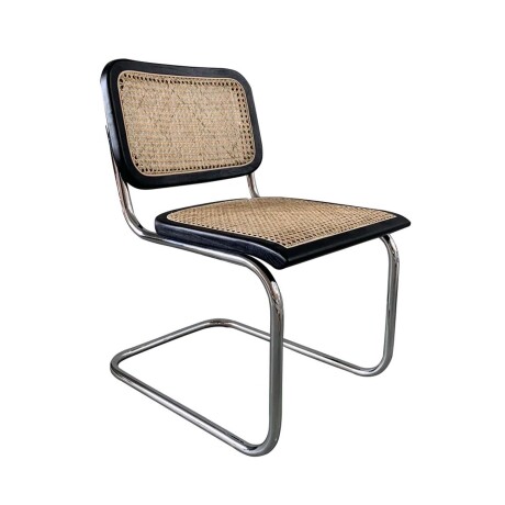 SILLA RATTAN-Y-MADERA NATURAL-BEIGE BAUHAUS