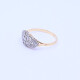 Anillo oro 18k antiguo con brillante central y diamantes. Anillo oro 18k antiguo con brillante central y diamantes.