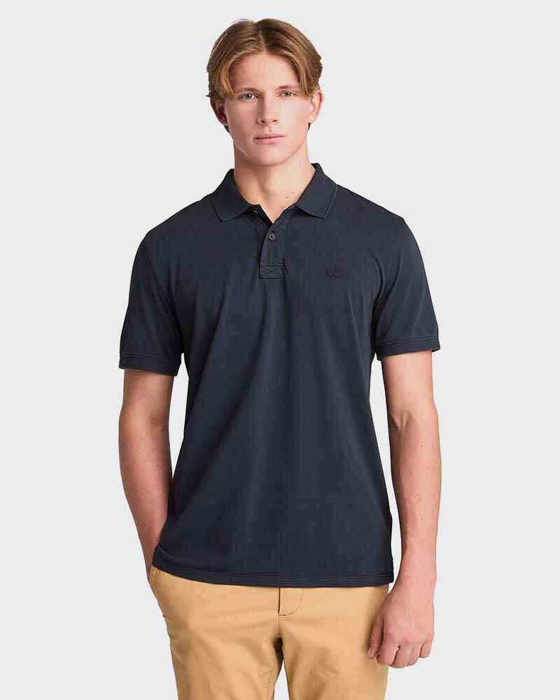 Polera Washed Short Sleeve Hombre 3728