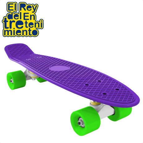 Skate Longboard Penny 57cm Patineta Aluminio + Bolso Violeta-Estilo 2