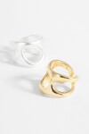 Set de anillos hueco multicolor