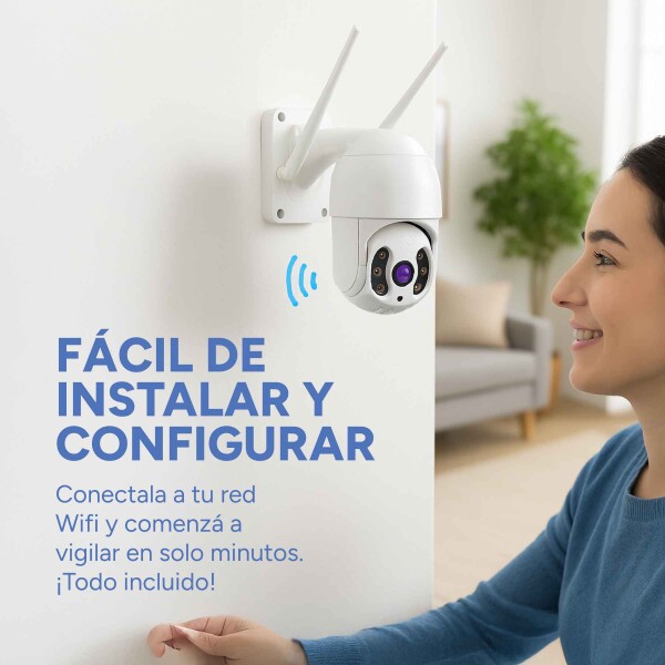 Cámara Wifi Exterior Seguridad Ip Full Hd 1080p Infrarrojo Color Variante Blanco