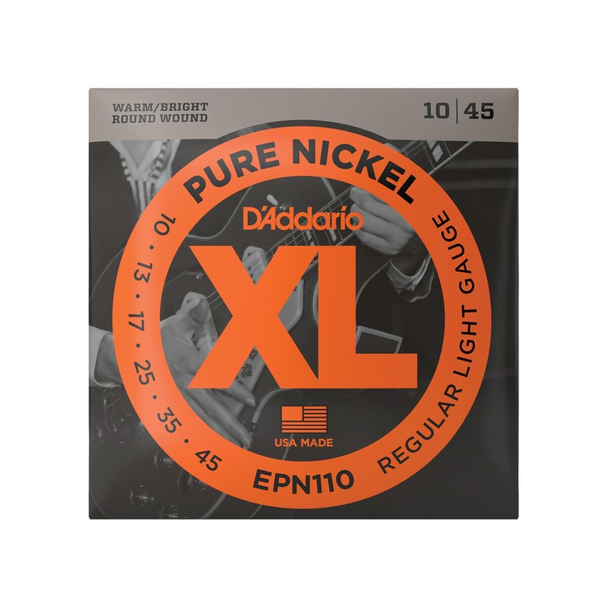 Encordado Electrica Daddario Epn110 Pure Nickel 10 