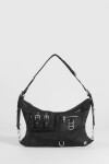 Hobo multicierres tela negro