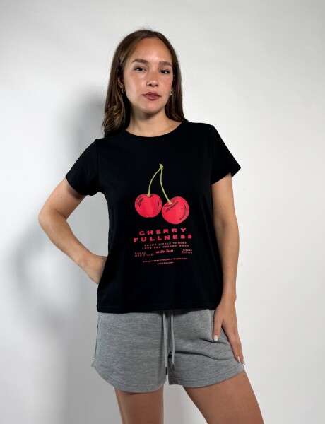 Remera de dama Cande Negro