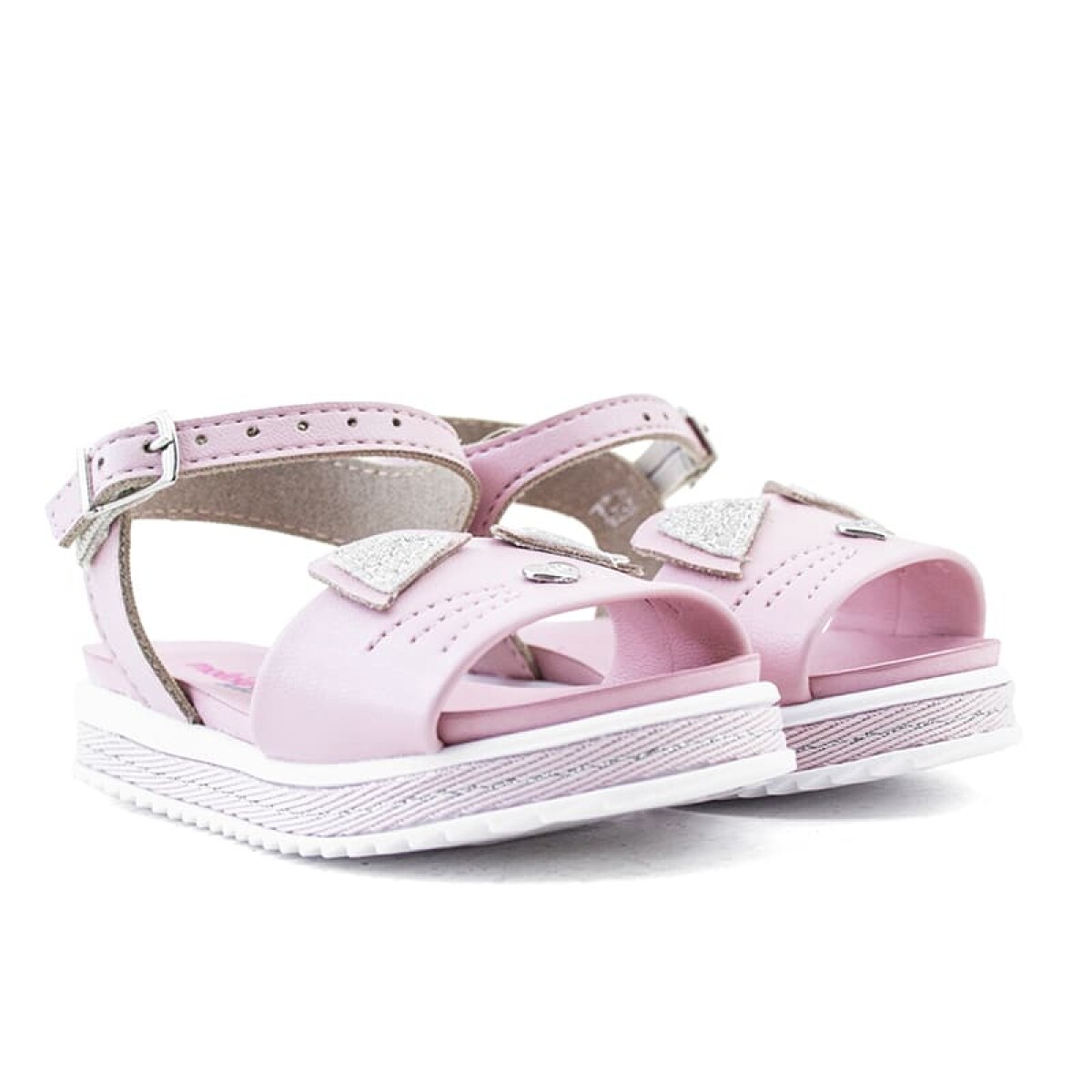 Sandalia Molekinha Casual de Niños - 2724.215-14996 - Rosado-plata 