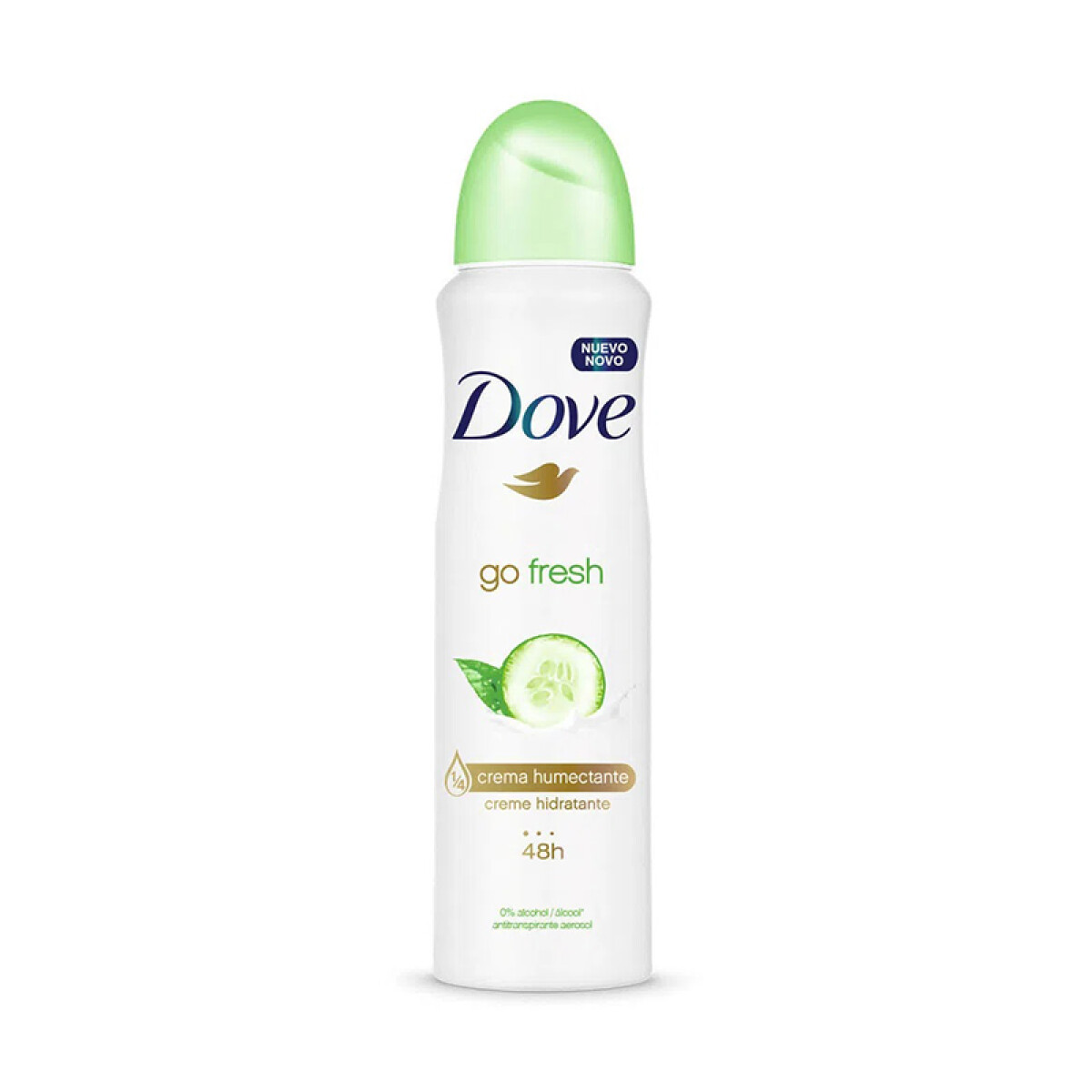 Desodorante DOVE en Aerosol 169ml Go Fresh Pepino 