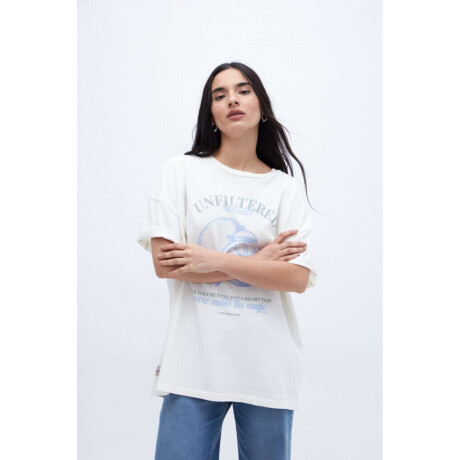 Remera Raven Off white
