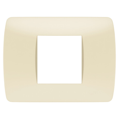 Plaqueta Loft Marfil 1 módulo doble Plaqueta Loft Marfil 1 módulo doble