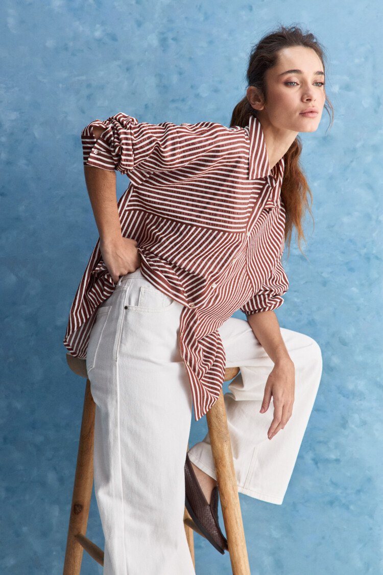 CAMISA VELERISTA Chocolate