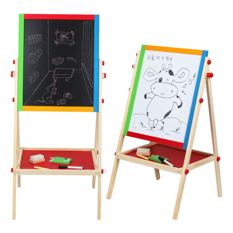 Pizarrón Doble De Madera Infantil Pizarrón Doble De Madera Infantil