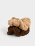 Skunzies De pelo Set De Scrunchies - Combinacion Bicolor