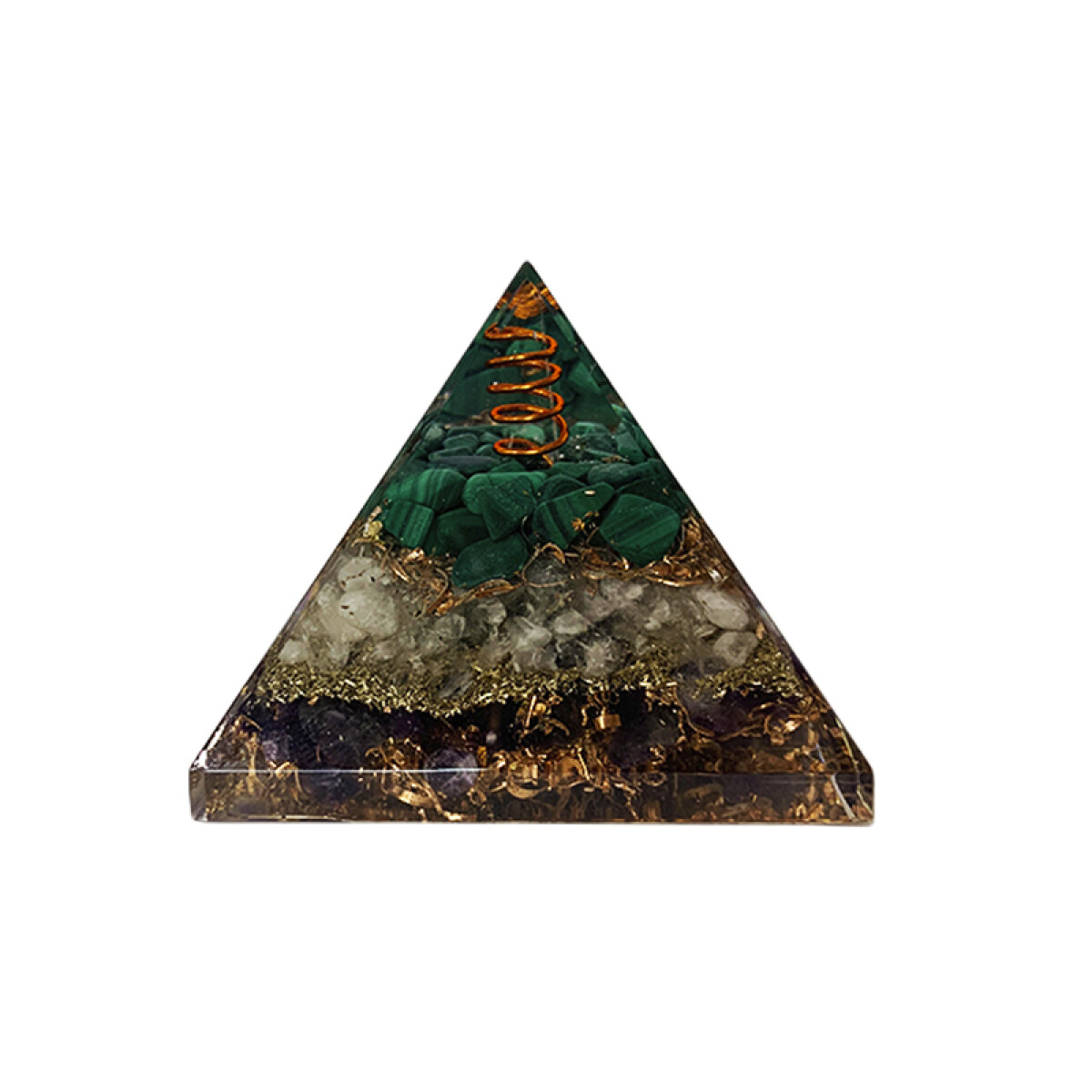 Pirámide De Orgonita - Multicolor 