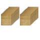 20 Placas Revestimiento Pared Autoadhesiva 70x77cm Promo X20 Madera Marrón