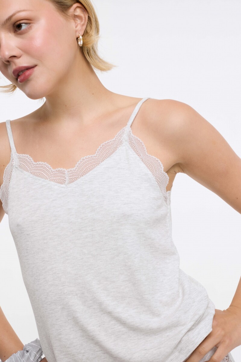 Musculosa Lorde - Gris Melange 