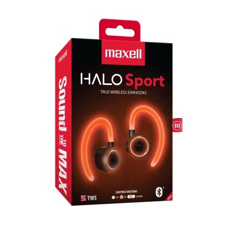 Auriculares maxell halo sport tws inalambricos Negro