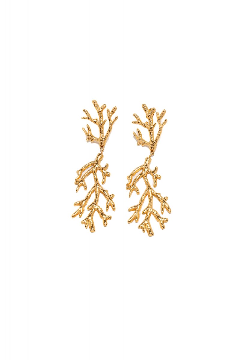 Caravanas Coral - Dorado 