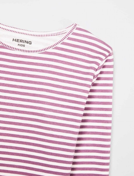 BLUSA INFANTIL MANGA LARGA ESTAMPADA ROSA