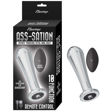 Plug Anal Vibrador con Control Ass-Sation Metal Silver