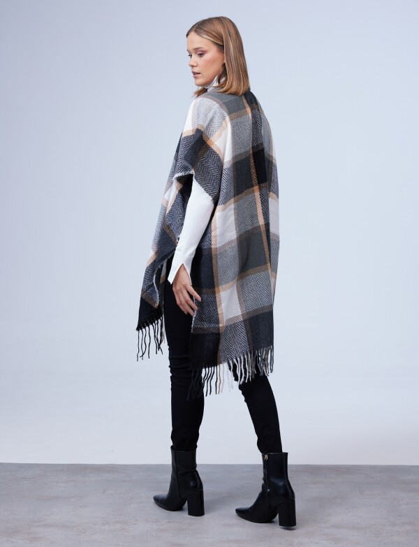 Kimono Cuadros MULTI/BEIGE