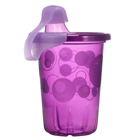 Set X4 Vasos con Tapa, Boquilla Protector Silicona lila/rosado